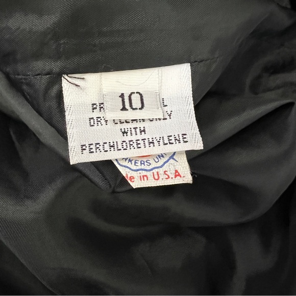 Vintage Carolyne Roehm Black Sheer Sleeved Cocktail Dress - Picture 16 of 16